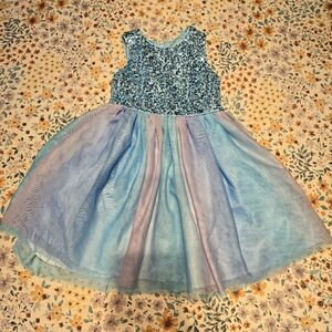 George Sparkling Blue Sequin Dress